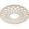 Ekena Millwork Cannes Wood Fretwork Pierced Ceiling Medallion, Alder, 38"OD x 13"ID x 3/8"T CMWP38X38X0375CNAL - alternate 3